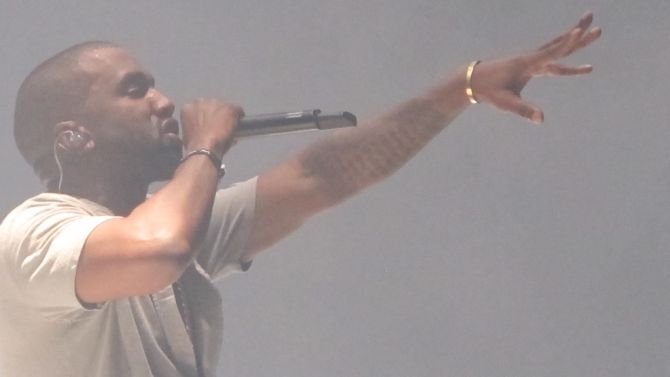 Kanye West, een fractie nadat hij zijn album dropte.