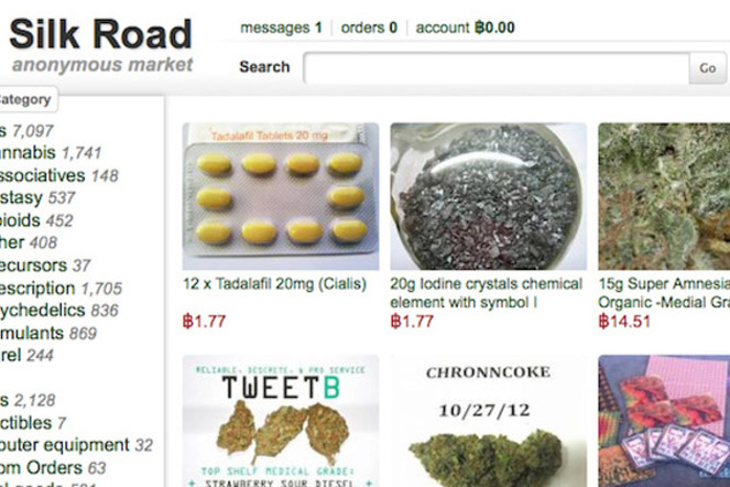 Met 340 verschillende soorten drugs is Silk Road is er voor bijna elke dag wel wat.