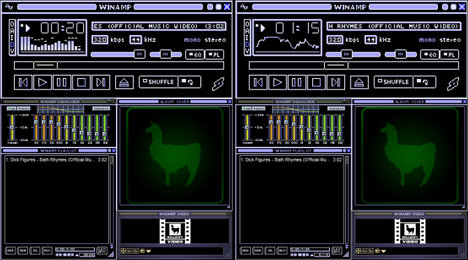 Winamp verdwijnt? Lama effe zitten dan!