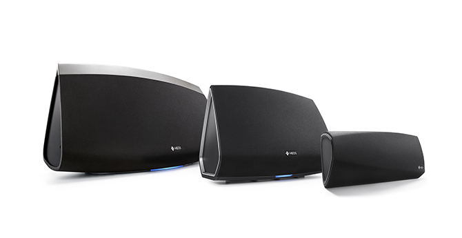 De drie speakers van HEOS by Denon.