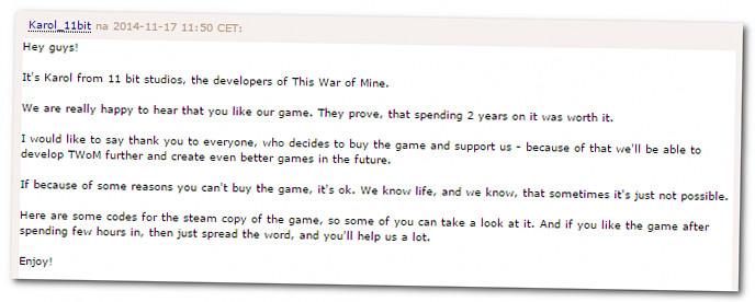 Gratis games voor mensen die anders je game gratis downloaden. Sympathiek. (via Antyweb)