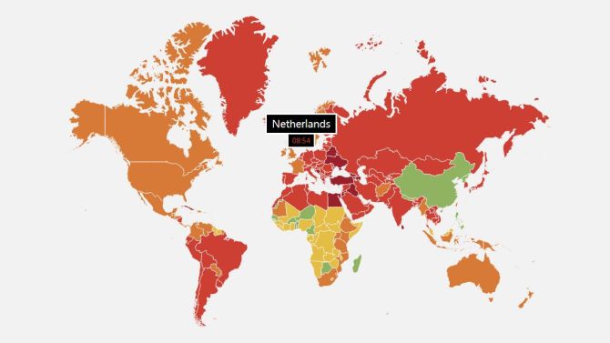 Bij Pornhub betekent groen: veel doen. In China lusten ze 'm dus wel.