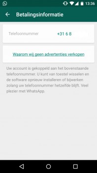 whatsapp betaald kosteloos